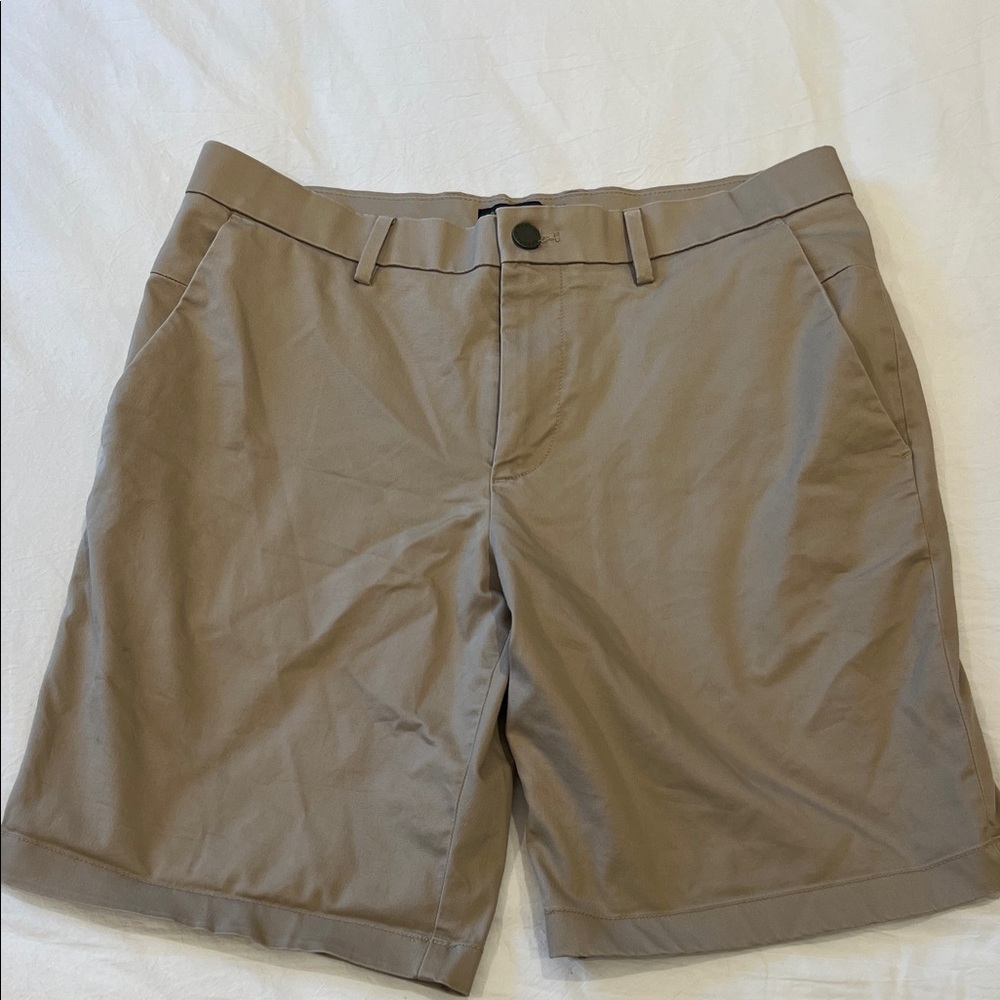 Banana Republic Tan Flat Front Shorts